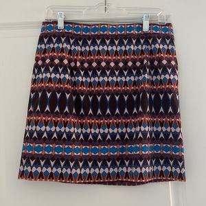 J. Crew Patterned Mini Skirt